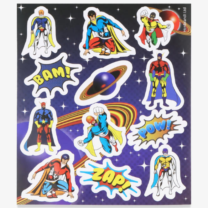 Super Hero Sticker Sheet